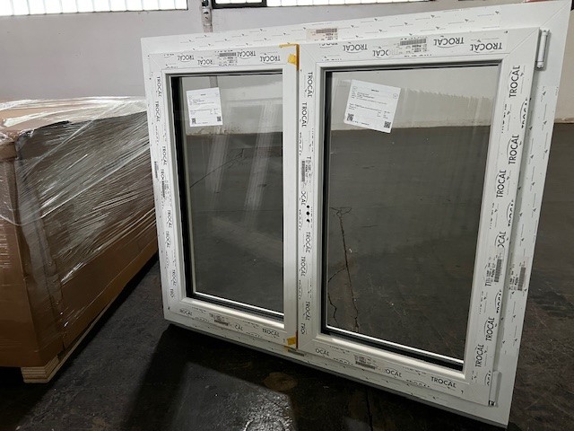 2 Stk. Kunstoffdrehkippfenster 130 x 110 cm mit Isolierglas 2 flügelig FABRIKSNEU?d=2025-06-28 22:56:59