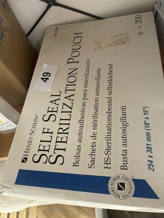 200 Stück 254 / 381 mm HS- Sterilisationsbeutel selbstklebend 200 Stück 254 / 381 mm HS- Sterilisationsbeutel selbstklebend