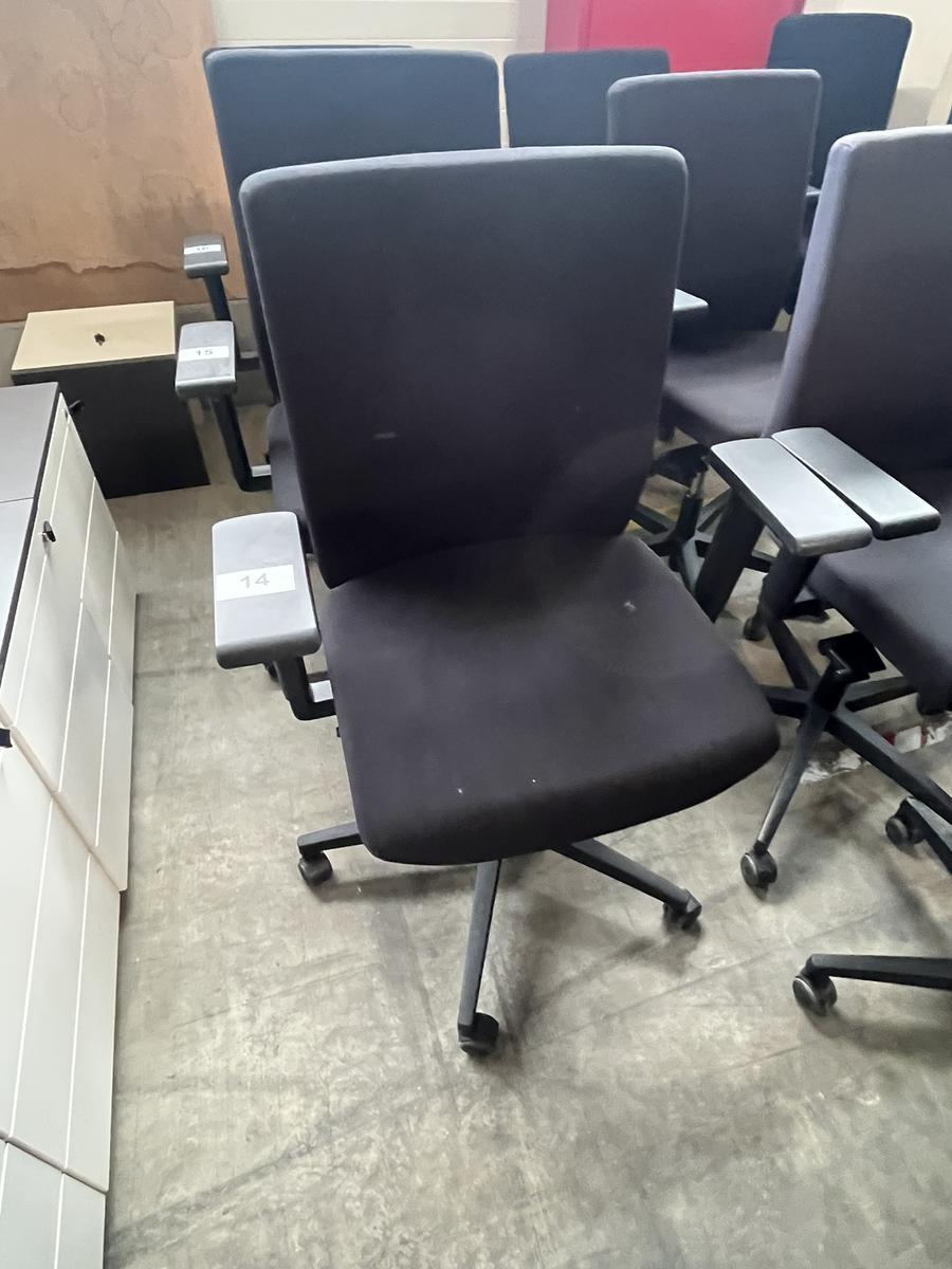 VIASIT - Neudörfler ergonomischer Bürodrehstuhl, schwarz, mit Armlehnen, Neigung, höhenverstellbar