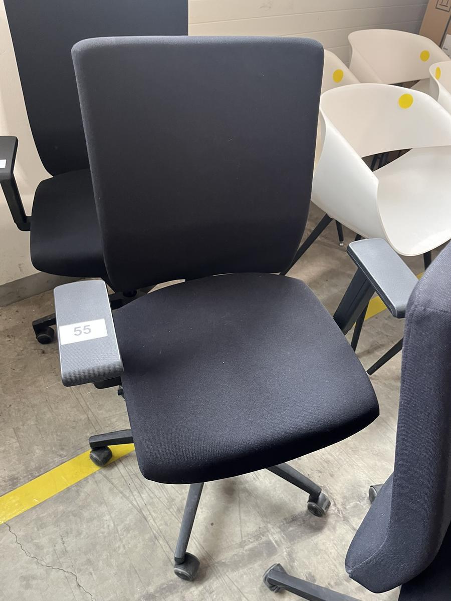 VIASIT - Neudörfler ergonomischer Bürodrehstuhl, schwarz, mit Armlehnen, Neigung, höhenverstellbar