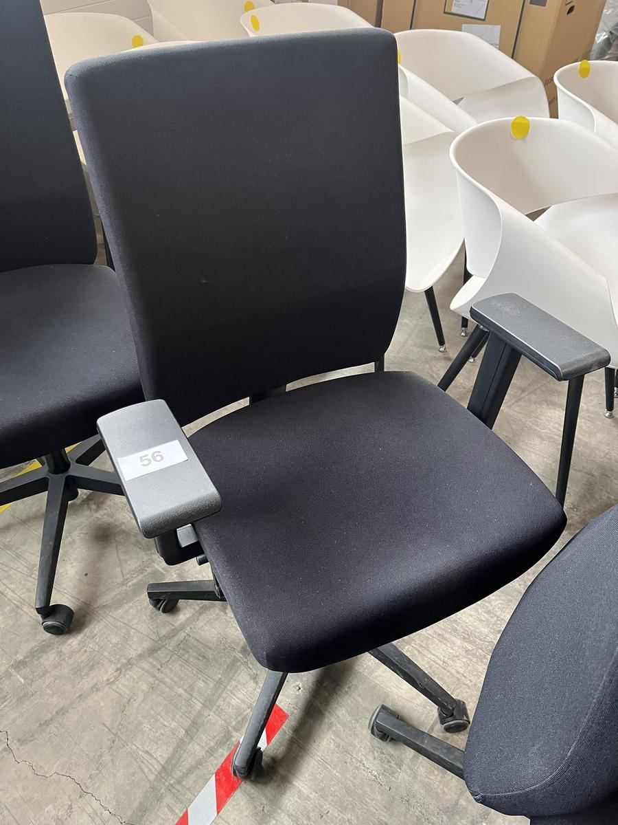 VIASIT - Neudörfler ergonomischer Bürodrehstuhl, schwarz, mit Armlehnen, Neigung, höhenverstellbar