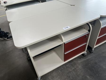 Bene Aktenschrankmodul mit Rollen, 2 Laden und Rollo, ca. 100x55x70cm Bene Aktenschrankmodul mit Rollen, 2 Laden und Rollo, ca. 100x55x70cm