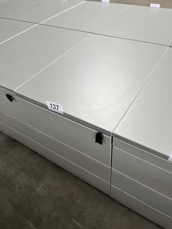 Neudörfler Rollcontainer, mit Schlüssel, silber, ca. 43x60x55cm, 4 Laden Neudörfler Rollcontainer, mit Schlüssel, silber, ca. 43x60x55cm, 4 Laden