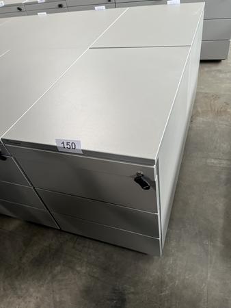 Neudörfler Rollcontainer, mit Schlüssel, silber, ca. 43x60x55cm, 4 Laden Neudörfler Rollcontainer, mit Schlüssel, silber, ca. 43x60x55cm, 4 Laden