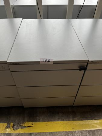 Neudörfler Rollcontainer, mit Schlüssel, silber, ca. 43x60x55cm, 4 Laden Neudörfler Rollcontainer, mit Schlüssel, silber, ca. 43x60x55cm, 4 Laden