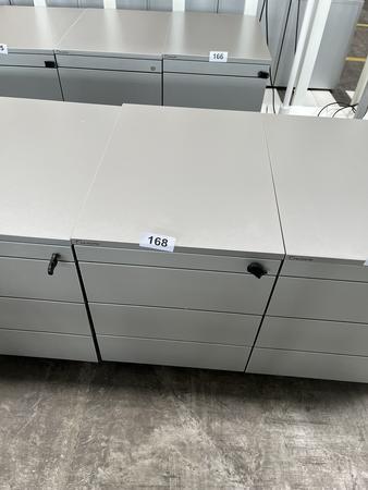 Neudörfler Rollcontainer, mit Schlüssel, silber, ca. 43x60x55cm, 4 Laden Neudörfler Rollcontainer, mit Schlüssel, silber, ca. 43x60x55cm, 4 Laden
