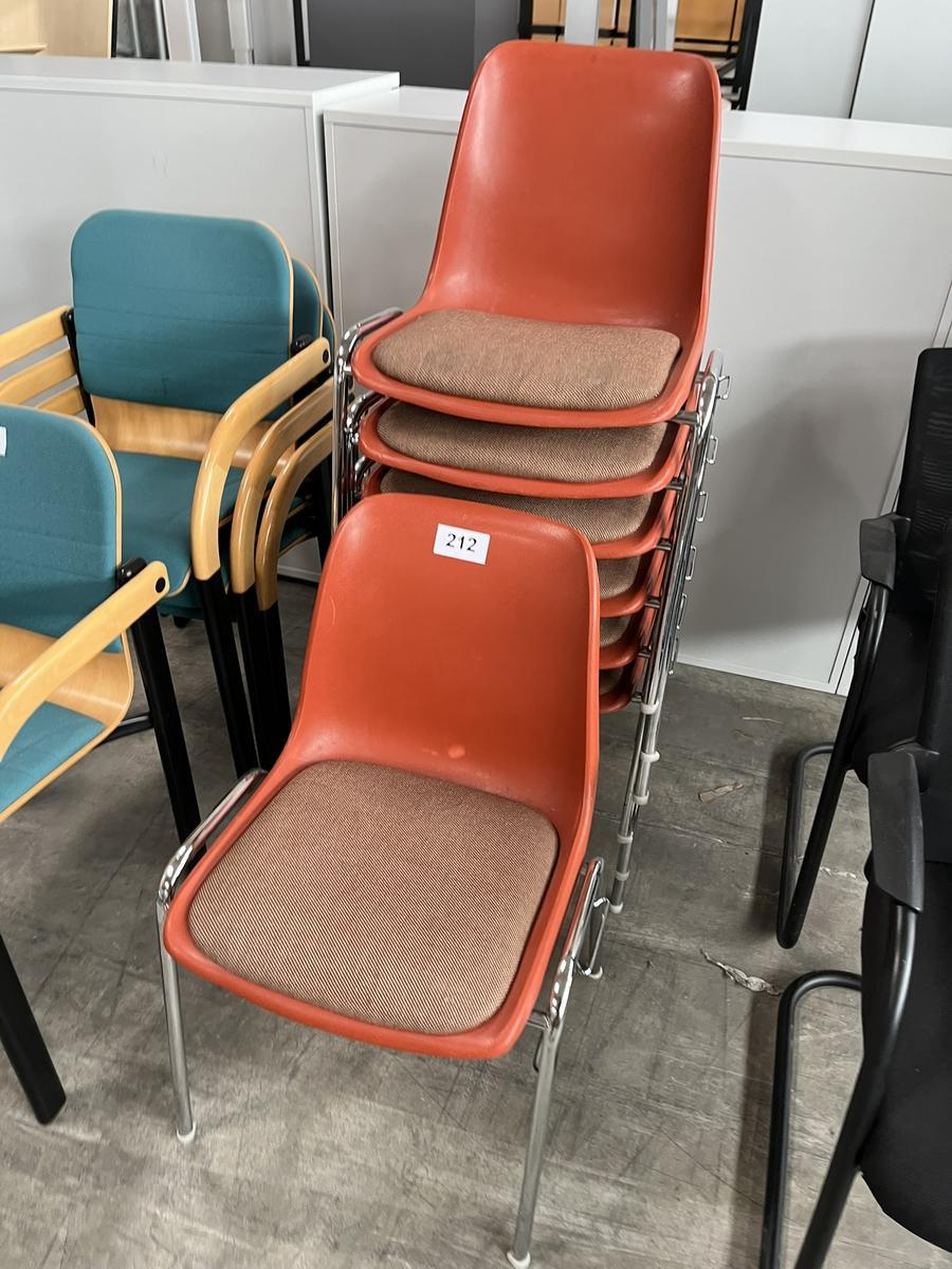 7 Stk. Wiesner Hager Stapelstühle