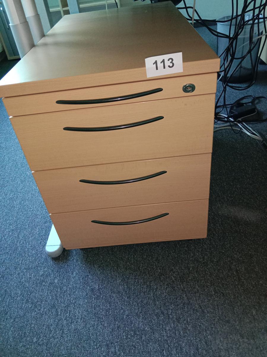 Rollcontainer ca. 44/58/60 cm mit Auszugsladen