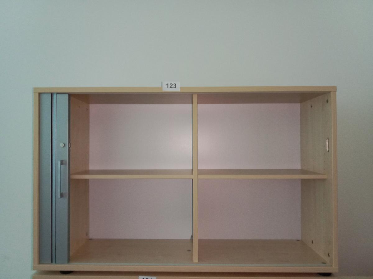 Aktenschrank mit Rollotüre 120/45/74  cm 3 Ordnerhöhen