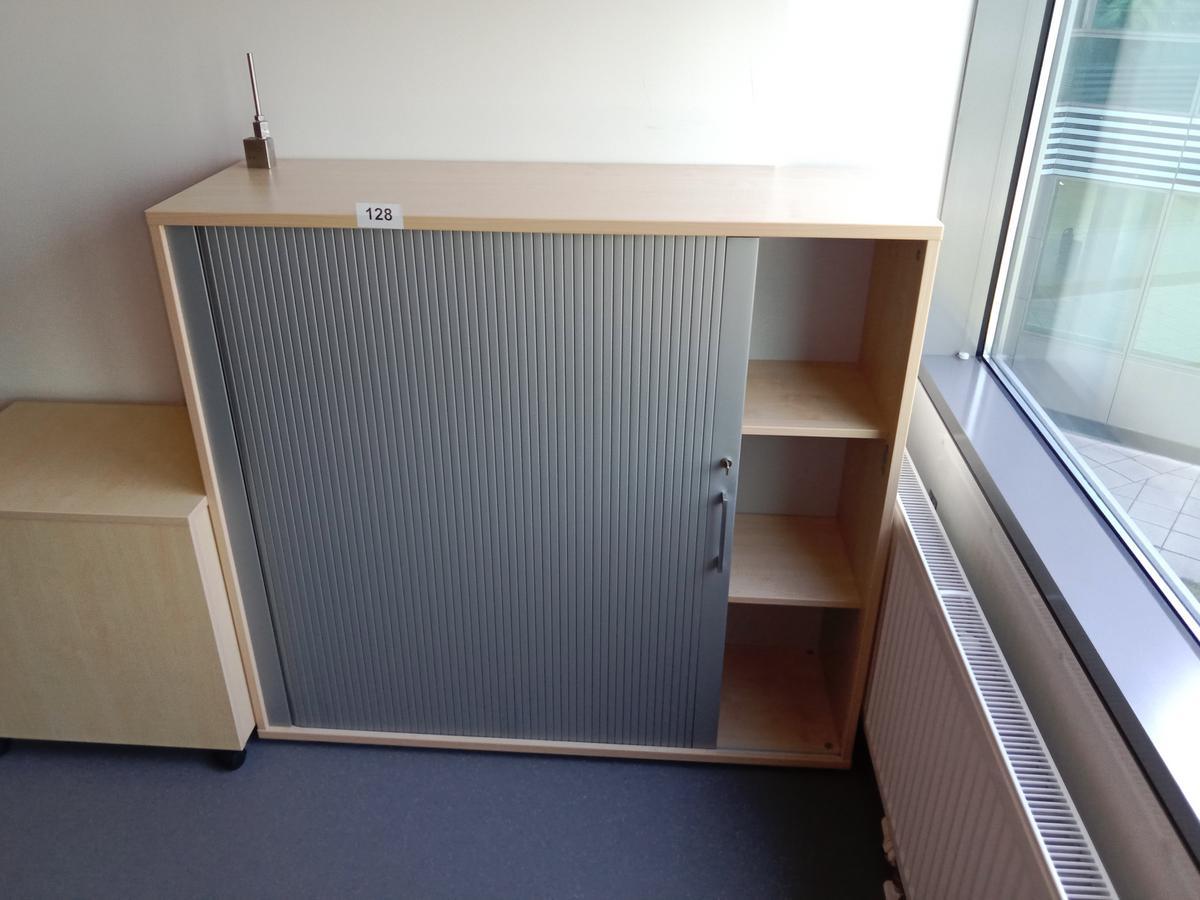 Aktenschrank mit Rollotüre 120/45/113 cm 3 Ordnerhöhen
