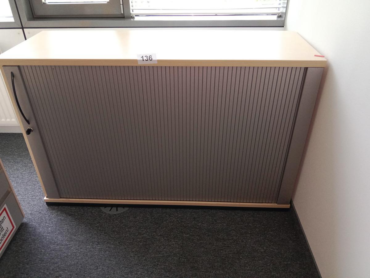 Aktenschrank mit Rollotüre 120/45/113 cm 3 Ordnerhöhen