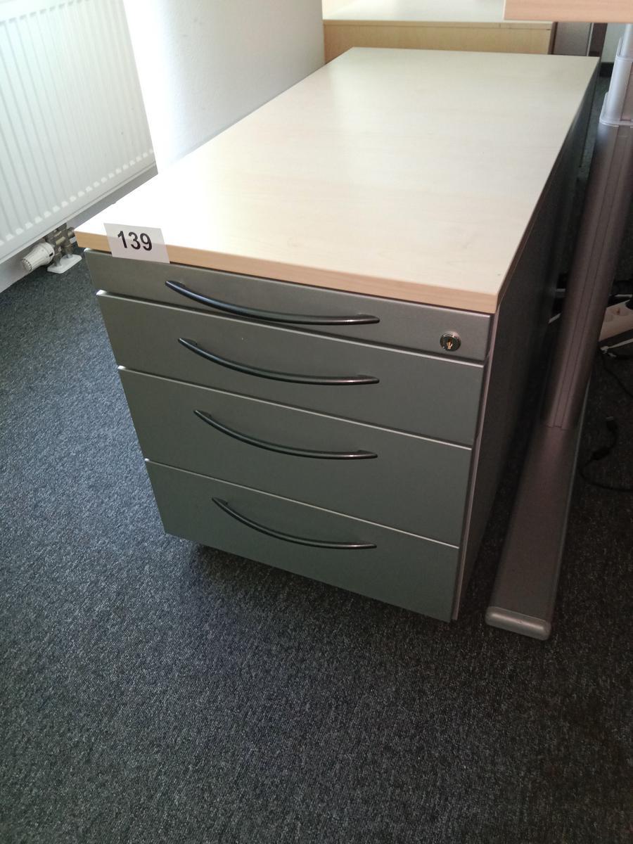 Rollcontainer ca. 44/58/60 cm mit Auszugsladen