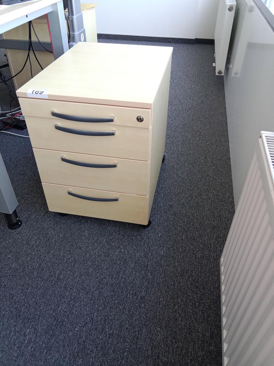 Rollcontainer ca. 44/58/60 cm mit Auszugsladen