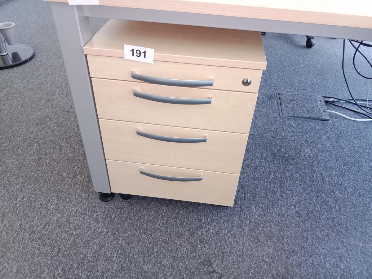 Rollcontainer ca. 44/58/60 cm mit Auszugsladen