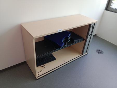 Aktenschrank mit Rollotüre 120/45/113 cm 3 Ordnerhöhen Aktenschrank mit Rollotüre 120/45/113 cm 3 Ordnerhöhen