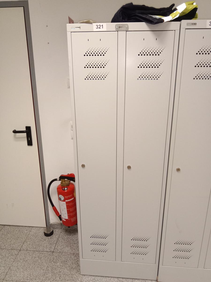 Umkleidespind Metall 60/180/50 cm 2-teilig
