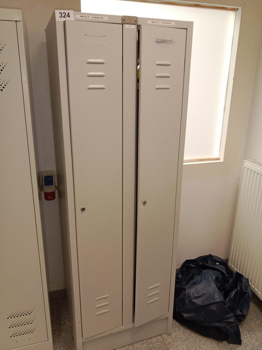 Umkleidespind Metall 60/180/50 cm 2-teilig