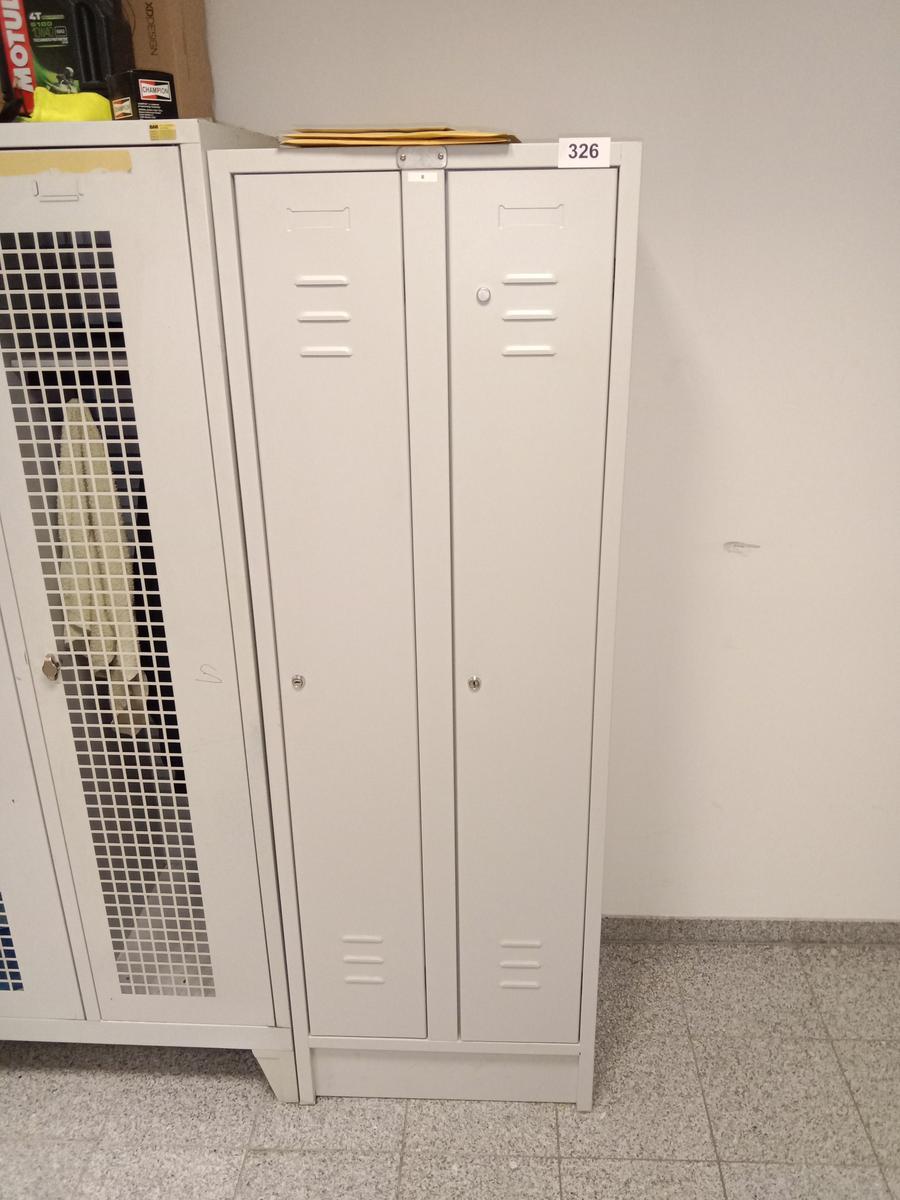Umkleidespind Metall 60/180/50 cm 2-teilig