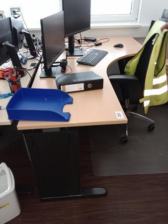 Schreibtisch geschwungen ca. 200/60/120 cm Schreibtisch geschwungen ca. 200/60/120 cm
