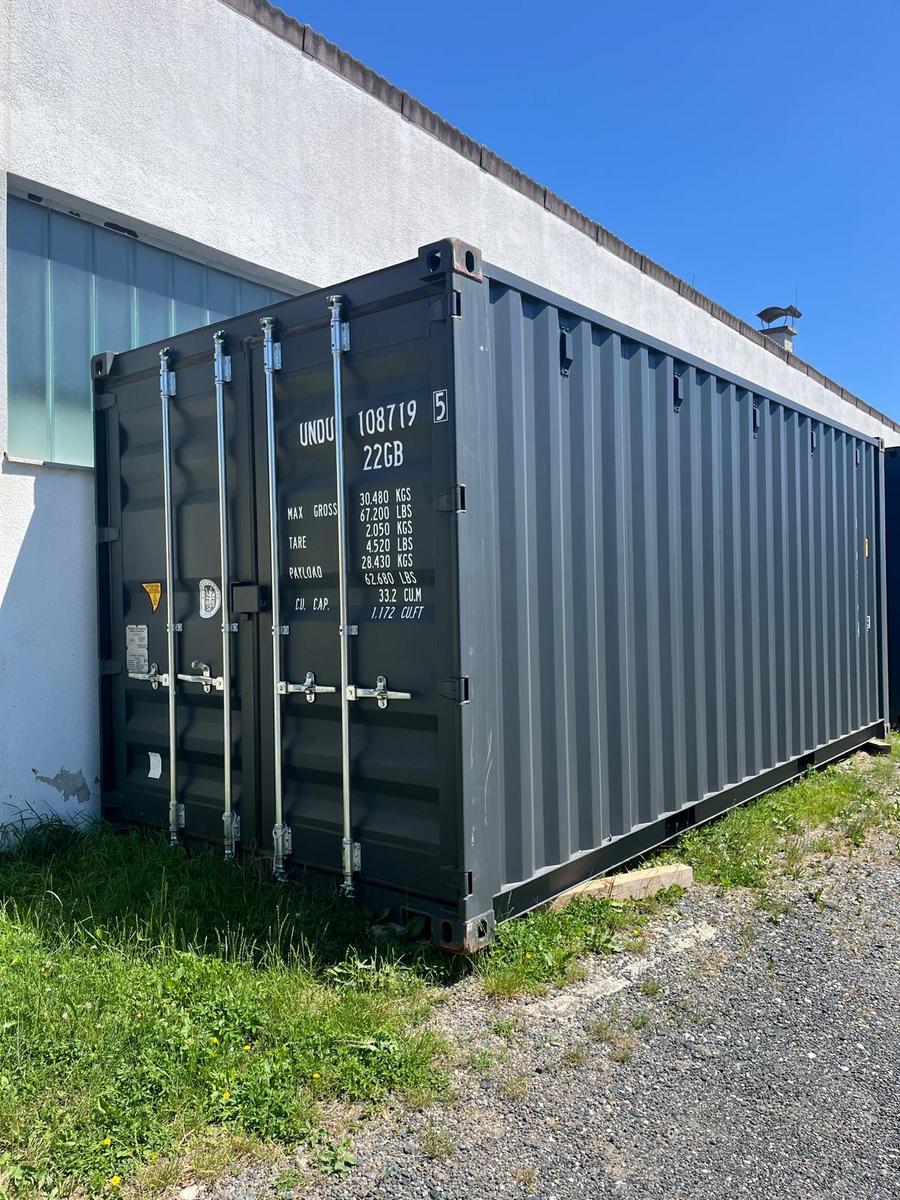 20 Fuß ISO See- und Lagercontainer, RAL7016 Anthrazitgrau,