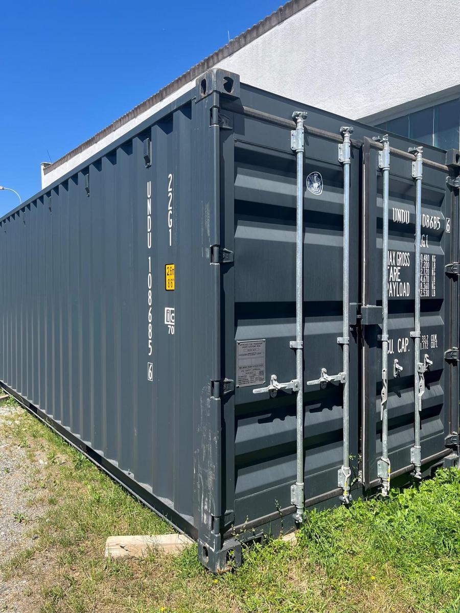 20 Fuß ISO See- und Lagercontainer, RAL7016 Anthrazitgrau,