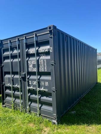20 Fuß ISO See- und Lagercontainer, RAL7016 Anthrazitgrau, 20 Fuß ISO See- und Lagercontainer, RAL7016 Anthrazitgrau,