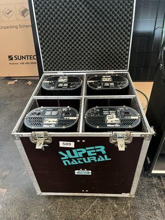 4 Stk. Scanner Martin PRO 218 II EU 290W inkl. Transport Case