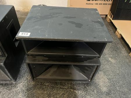 2 Stk. passive PA Box, Top Teil horngeladen mit 12 Zoll, 2 Zoll Treibern, 600W