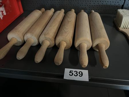 6 Stk. Teigroller  hellbraun, 25cm , fabriksneu