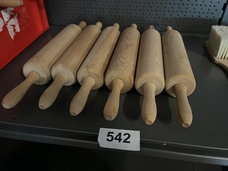 6 Stk. Teigroller  hellbraun, 25cm , fabriksneu