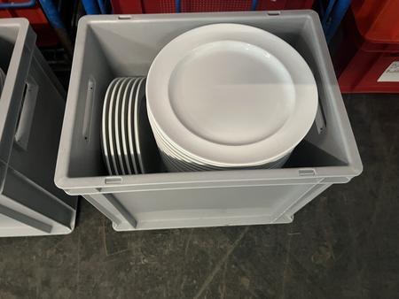 100 Stk. Teller, flach, DM 25.5cm