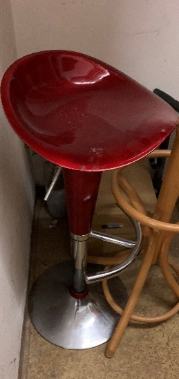 Barhocker, rot