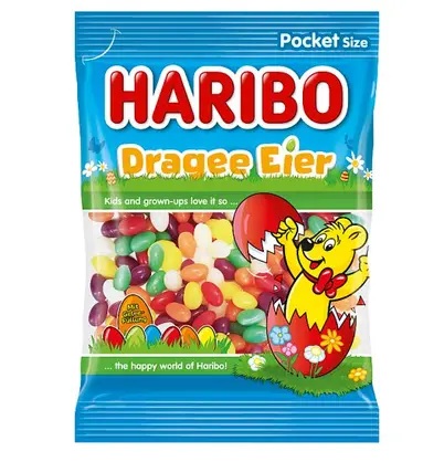 45 Stück Haribo Dragee Eier 175g mit MHD 01/2026 45 Stück Haribo Dragee Eier 175g mit MHD 01/2026