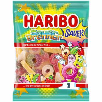 194 Stück Haribo Sauer Brenner 160g mit MHD 01/2026 194 Stück Haribo Sauer Brenner 160g mit MHD 01/2026