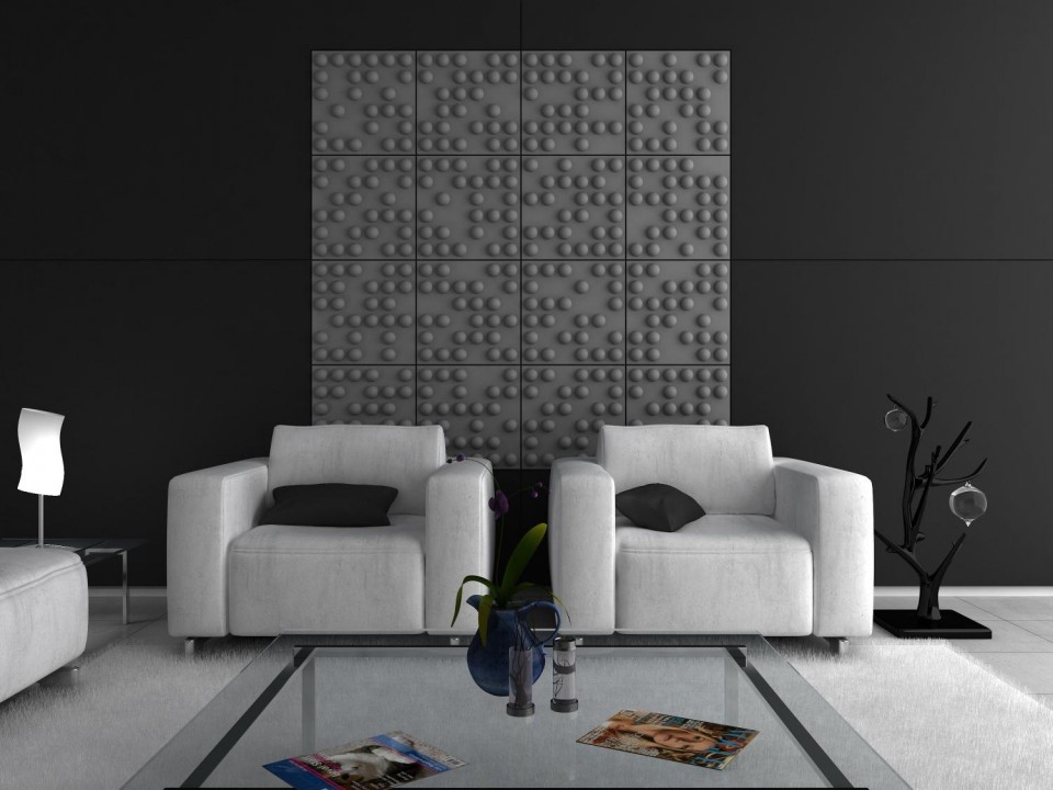 9x Soundtect Tetris 460x460x40mm, ash