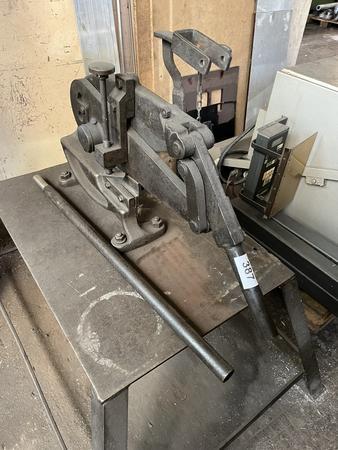 Schlagschere, mechanisch, schwere Ausführung, mit Unterbau Schlagschere, mechanisch, schwere Ausführung, mit Unterbau