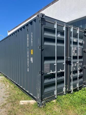 20 Fuß ISO See- und Lagercontainer, RAL7016 Anthrazitgrau, 20 Fuß ISO See- und Lagercontainer, RAL7016 Anthrazitgrau,