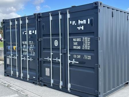20 Fuß ISO See- und Lagercontainer, RAL7016 Anthrazitgrau, 20 Fuß ISO See- und Lagercontainer, RAL7016 Anthrazitgrau,