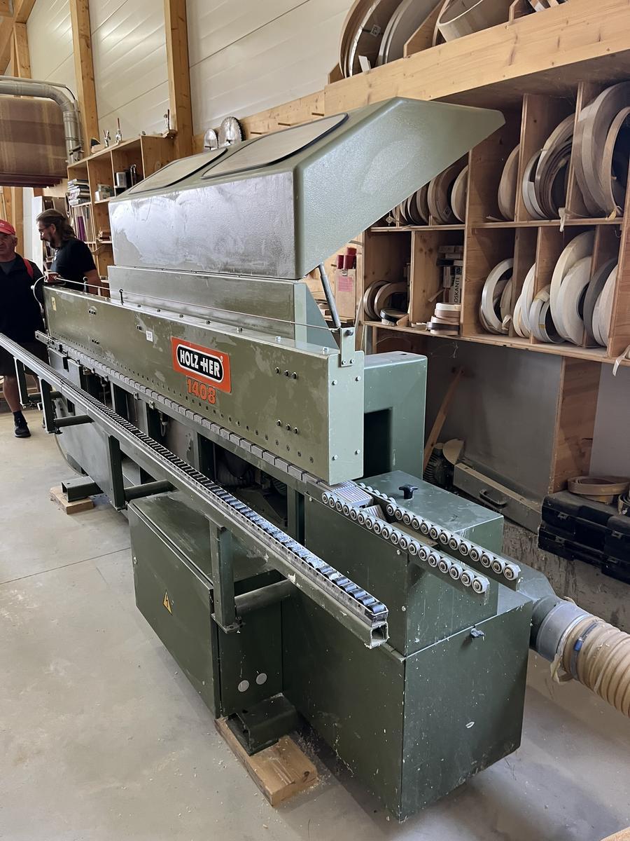 HOLZ HER Kantenanleimmaschine Typ 1408 - Kappaggregate vorne/hinten