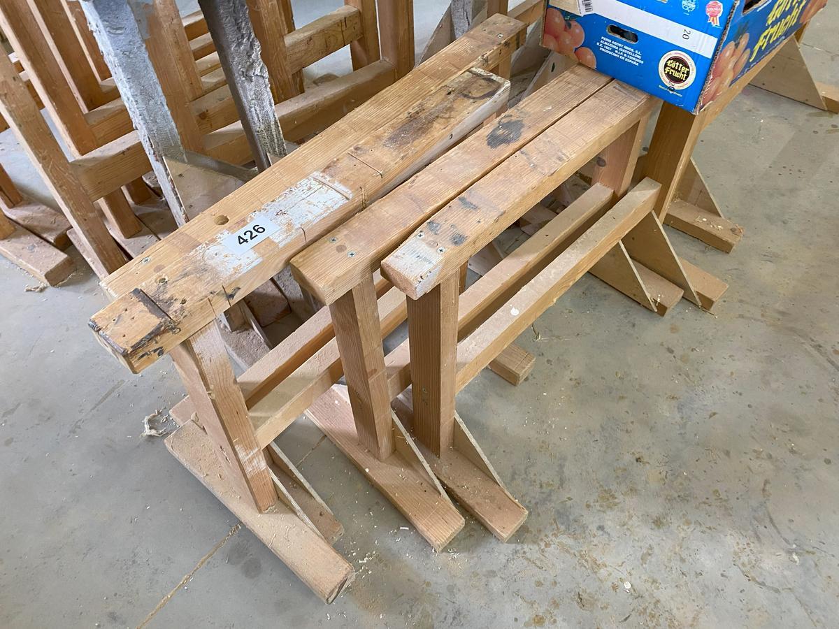 14 Stk. Arbeitsböcke in Holz