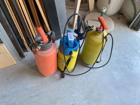 3 Gartenspritzen in Kunststoff 3 Gartenspritzen in Kunststoff