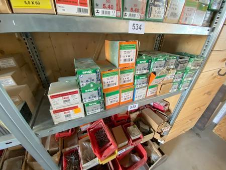 Regalinhalt Schrauben und Befestigungsmaterial Regalinhalt Schrauben und Befestigungsmaterial