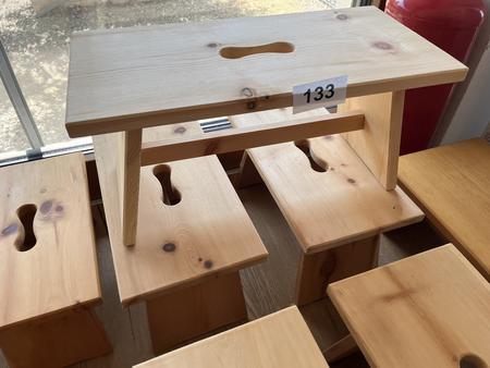 3 Stk. Holzschemel 50 x 24 x 24 cm 3 Stk. Holzschemel 50 x 24 x 24 cm