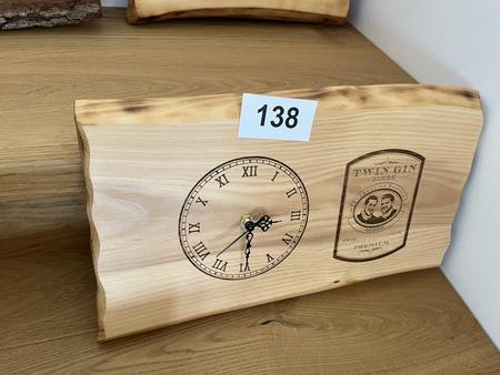 Wanduhr 40 x 24 cm in Holz Wanduhr 40 x 24 cm in Holz