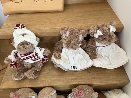 3 Stk. Stofftiere 3 Stk. Stofftiere