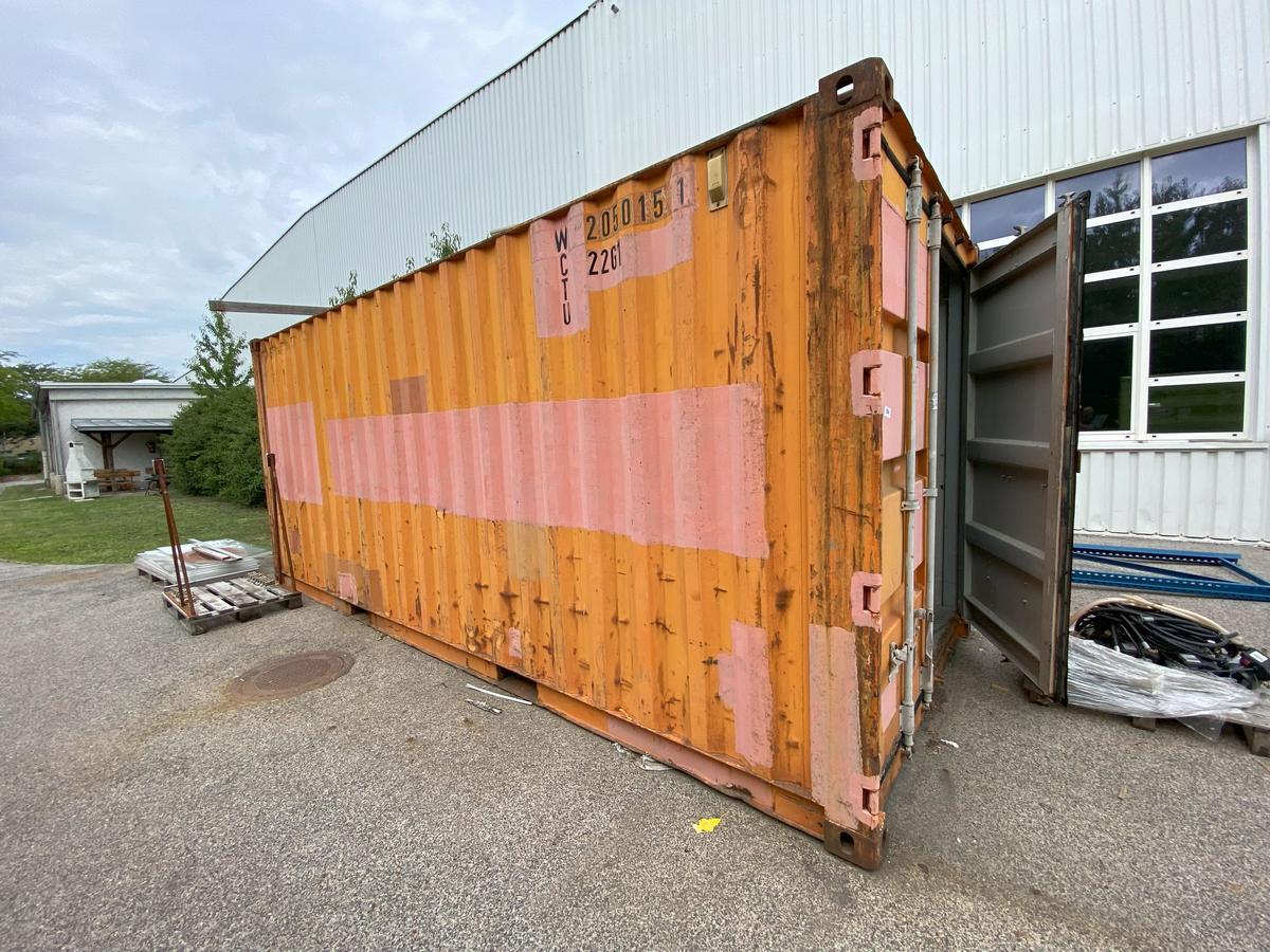 Lagercontainer in Stahlausführung 6055/2435/2600 mm mit Doppeltüre 