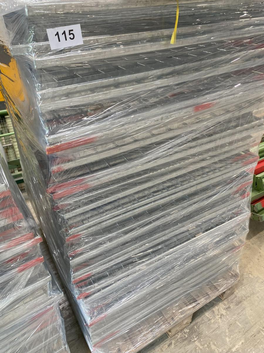 25 Stück Gitterrost-Einlagen für Palettenregale 88/109/7 cm