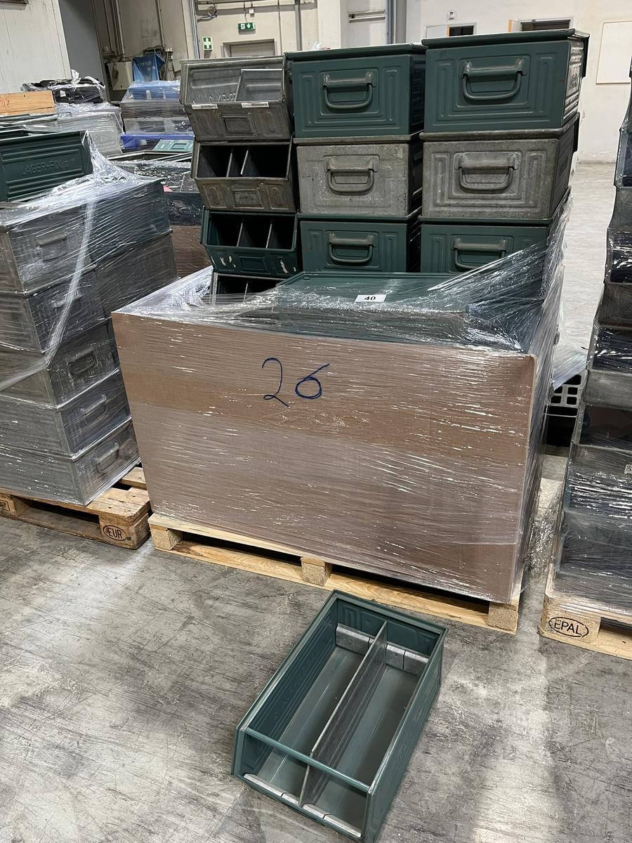 26 Stück Schäfer Sichtlagerboxen in Metall ca. 315/500/200 mm stapelbar?d=2025-08-07 11:34:34