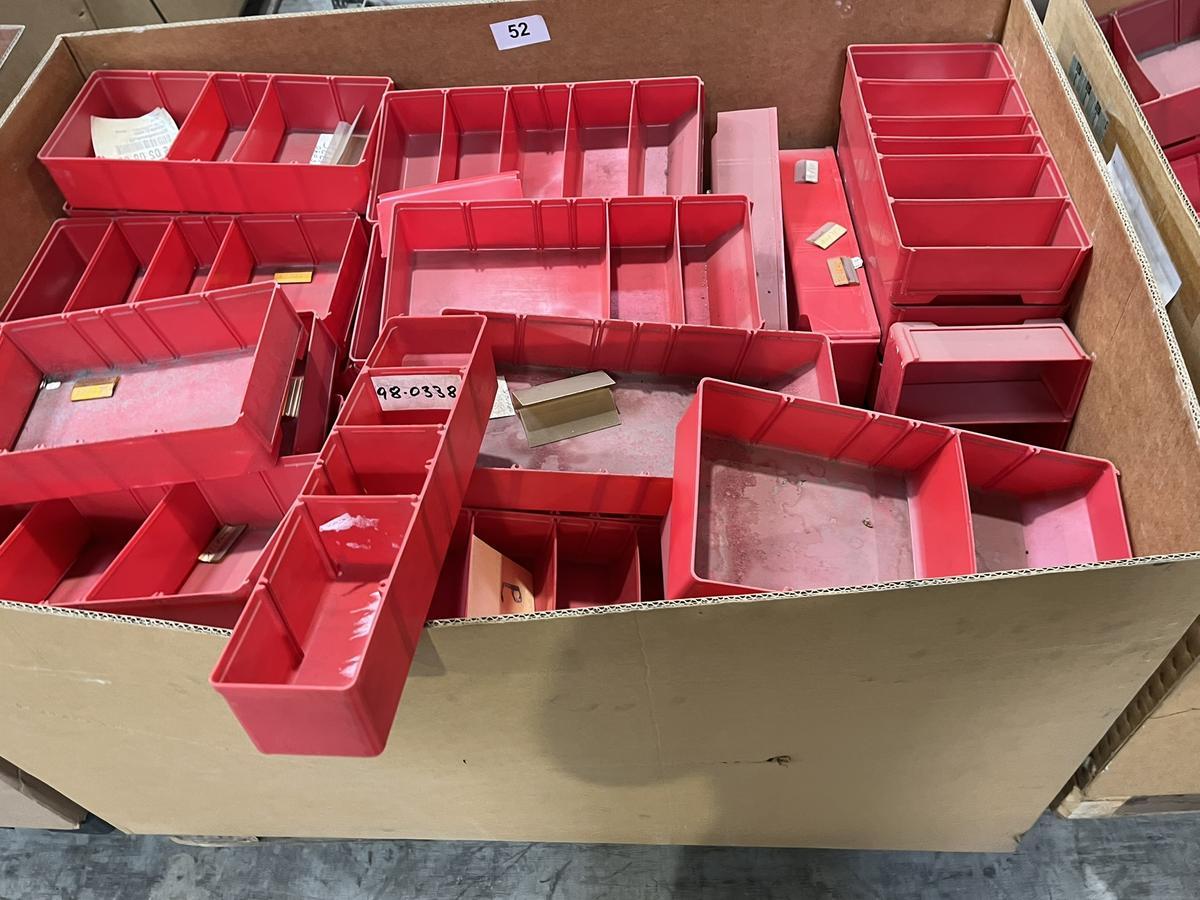 1 Palette mit Sortimentsboxen in Kunststoff ca. 40/9/18