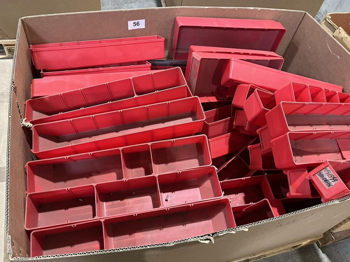 1 Palette mit Sortimentsboxen in Kunststoff